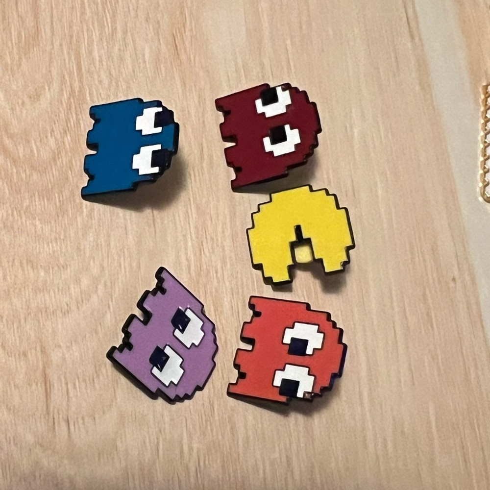 Colorful Ghost Enamel Pins Set